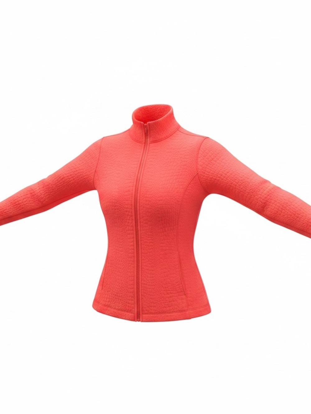 Lady Hagen Women's Texture Full Zip Golf Jacket, Coral/Pink, XS